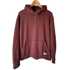 Eddie Bauer Hoodie Sweatshirt Men’s Everyday Po Hood Pullover Rust Brown Large